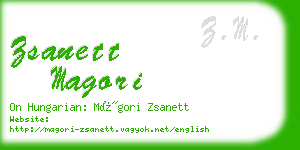 zsanett magori business card